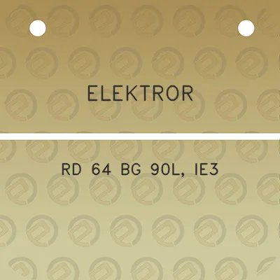 elektror-rd-64-bg-90l-ie3