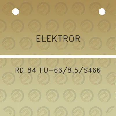 elektror-rd-84-fu-6685s466