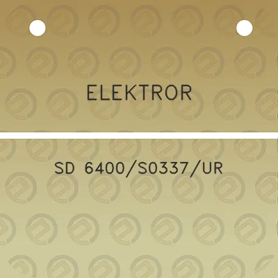 elektror-sd-6400s0337ur