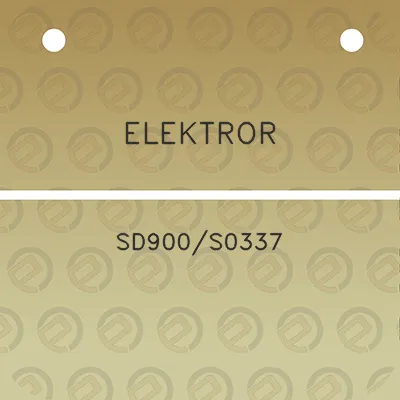 elektror-sd900s0337