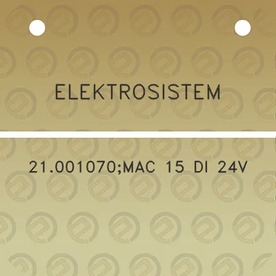 elektrosistem-21001070mac-15-di-24v