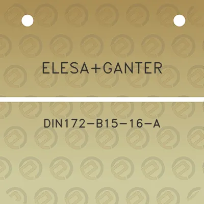 elesaganter-din172-b15-16-a