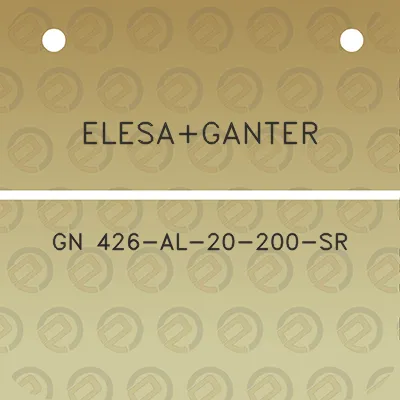 elesaganter-gn-426-al-20-200-sr