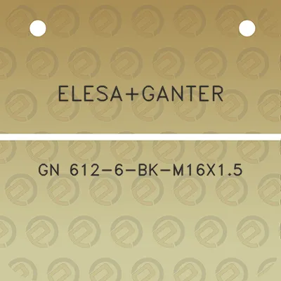 elesaganter-gn-612-6-bk-m16x15