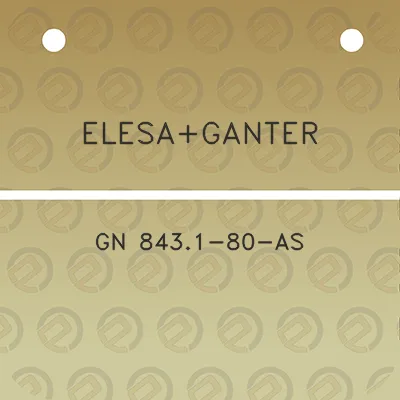 elesaganter-gn-8431-80-as