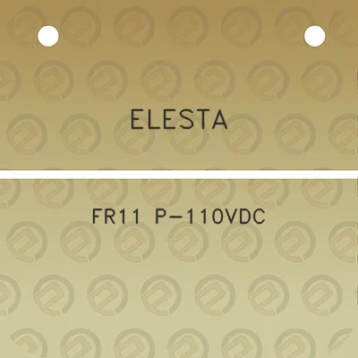 elesta-fr11-p-110vdc