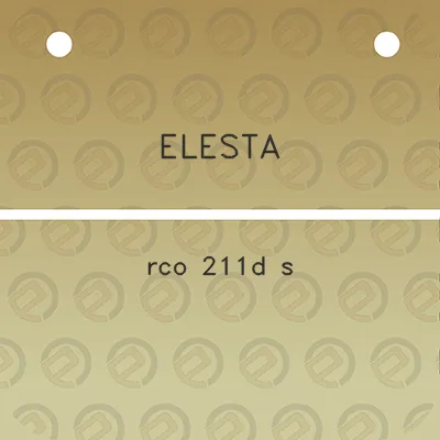 elesta-rco-211d-s