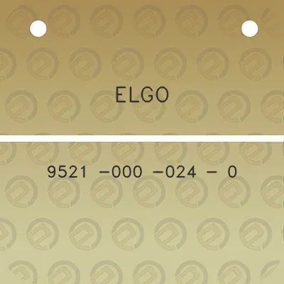 elgo-9521-000-024-0