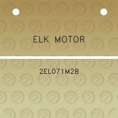 elk-motor-2el071m2b