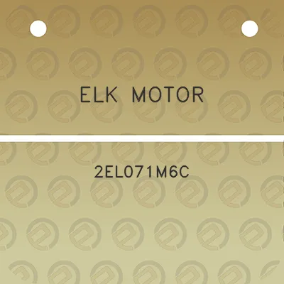 elk-motor-2el071m6c