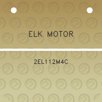 elk-motor-2el112m4c