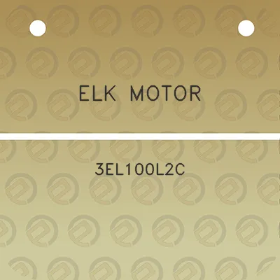 elk-motor-3el100l2c