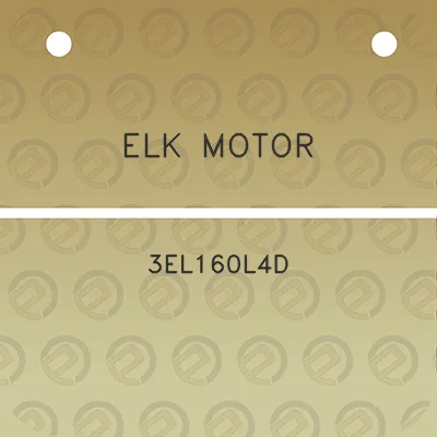 elk-motor-3el160l4d