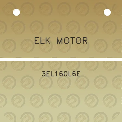 elk-motor-3el160l6e