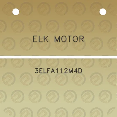 elk-motor-3elfa112m4d