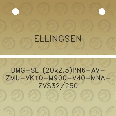 ellingsen-bmg-se-20x25pn6-av-zmu-vk10-m900-v40-mna-zvs32250