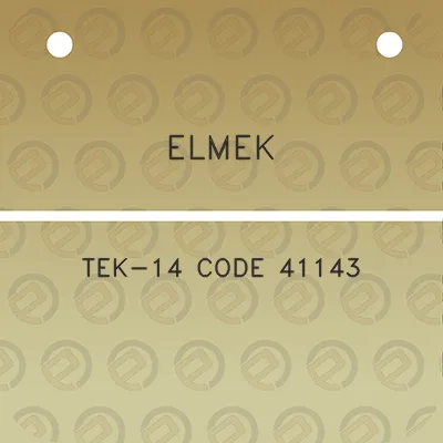 elmek-tek-14-code-41143