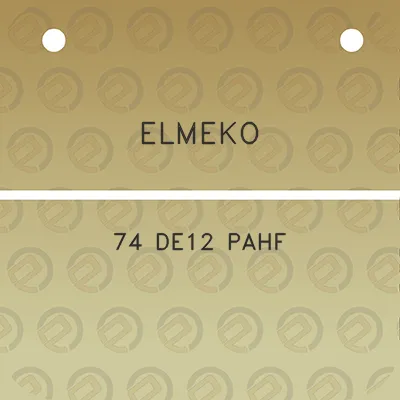 elmeko-74-de12-pahf