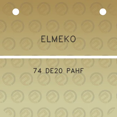 elmeko-74-de20-pahf