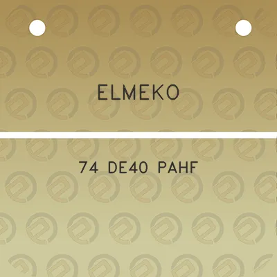 elmeko-74-de40-pahf