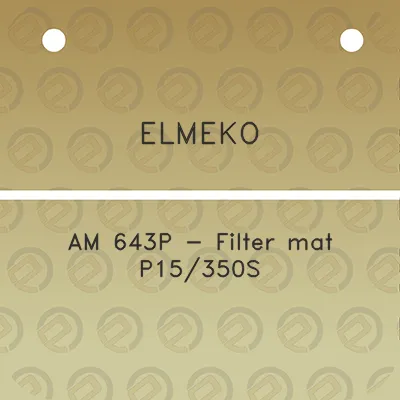 elmeko-am-643p-filter-mat-p15350s