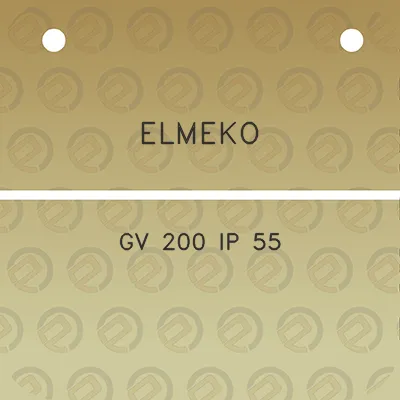 elmeko-gv-200-ip-55