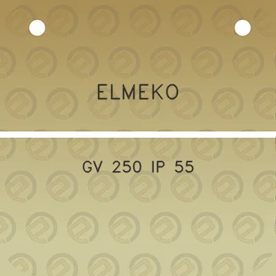 elmeko-gv-250-ip-55