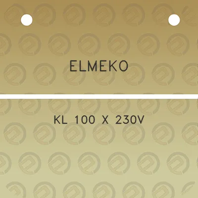 elmeko-kl-100-x-230v