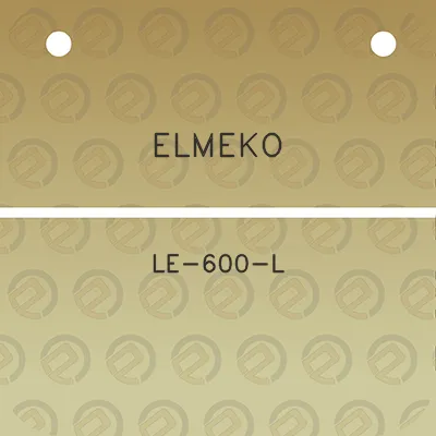 elmeko-le-600-l