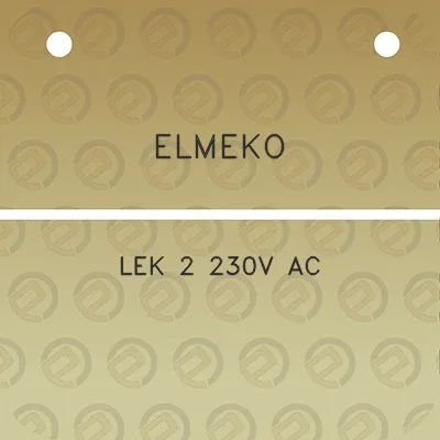 elmeko-lek-2-230v-ac