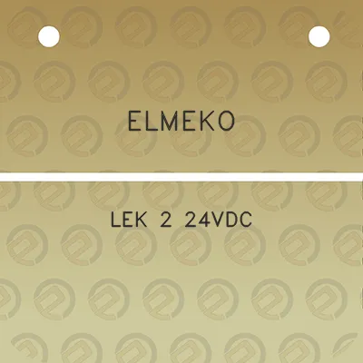 elmeko-lek-2-24vdc