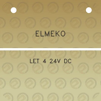 elmeko-let-4-24v-dc