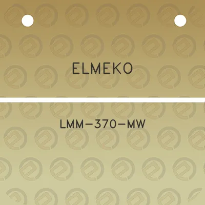 elmeko-lmm-370-mw