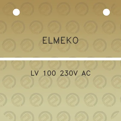 elmeko-lv-100-230v-ac