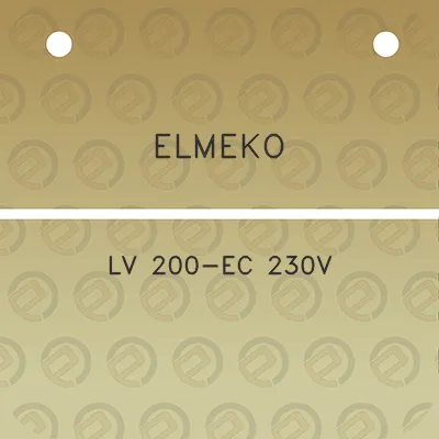 elmeko-lv-200-ec-230v