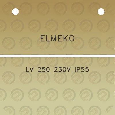 elmeko-lv-250-230v-ip55