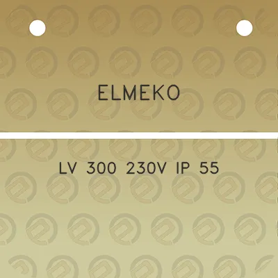 elmeko-lv-300-230v-ip-55