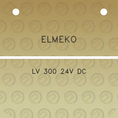 elmeko-lv-300-24v-dc