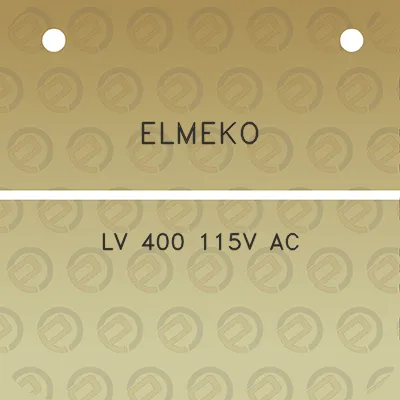 elmeko-lv-400-115v-ac