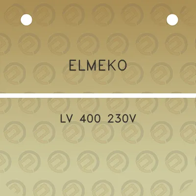 elmeko-lv-400-230v