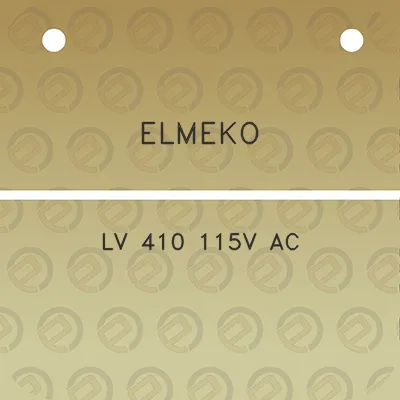 elmeko-lv-410-115v-ac