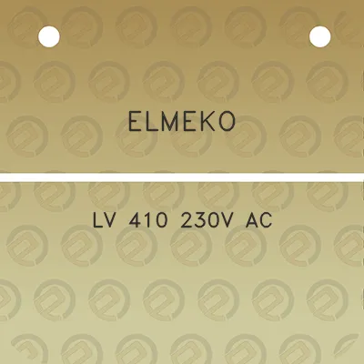 elmeko-lv-410-230v-ac