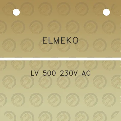 elmeko-lv-500-230v-ac