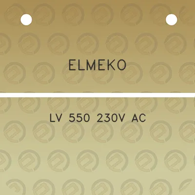 elmeko-lv-550-230v-ac