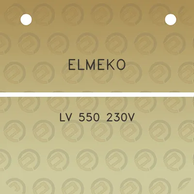 elmeko-lv-550-230v