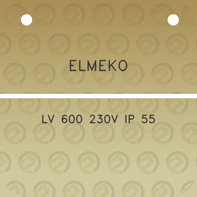 elmeko-lv-600-230v-ip-55