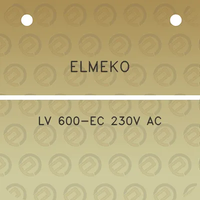 elmeko-lv-600-ec-230v-ac