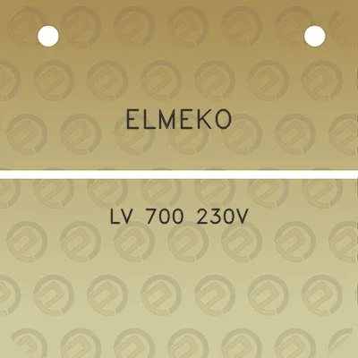 elmeko-lv-700-230v