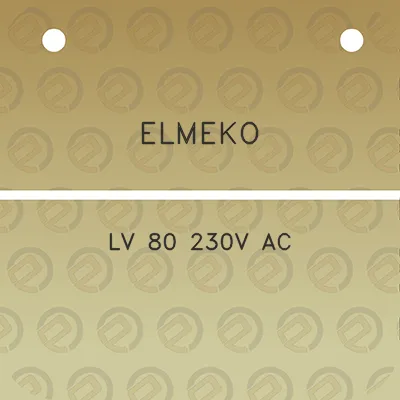 elmeko-lv-80-230v-ac