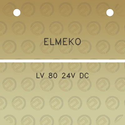 elmeko-lv-80-24v-dc